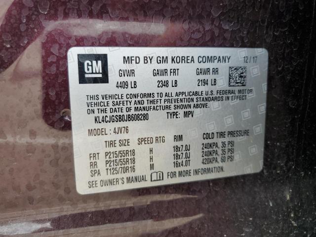 2018 BUICK ENCORE ESS KL4CJGSB0JB608280