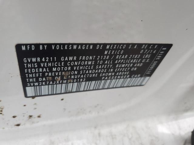 2015 VOLKSWAGEN JETTA BASE 3VW2K7AJXFM350192