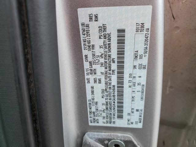 2016 FORD ESCAPE SE - 1FMCU9GX4GUB10508