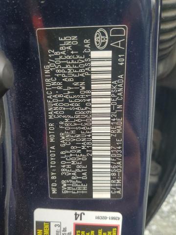 2013 TOYOTA COROLLA BA - 2T1BU4EE0DC970418