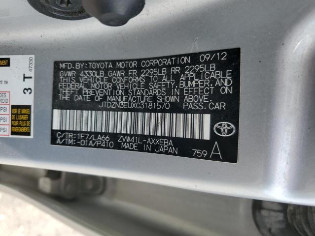 2012 TOYOTA PRIUS V - JTDZN3EUXC3181570