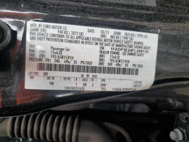 2015 FORD FOCUS S 1FADP3E24FL268135