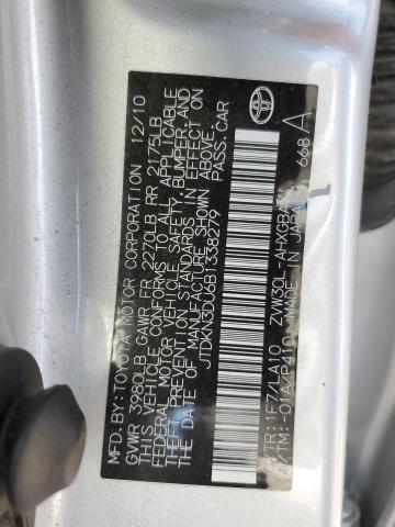 2011 TOYOTA PRIUS - JTDKN3DU6B1338279