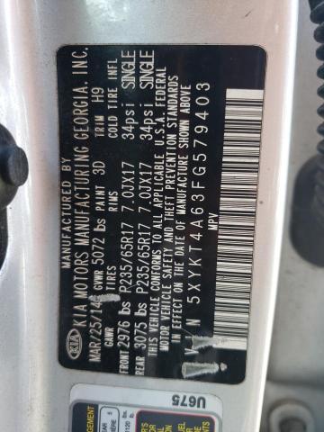 2015 KIA SORENTO LX 5XYKT4A63FG579403