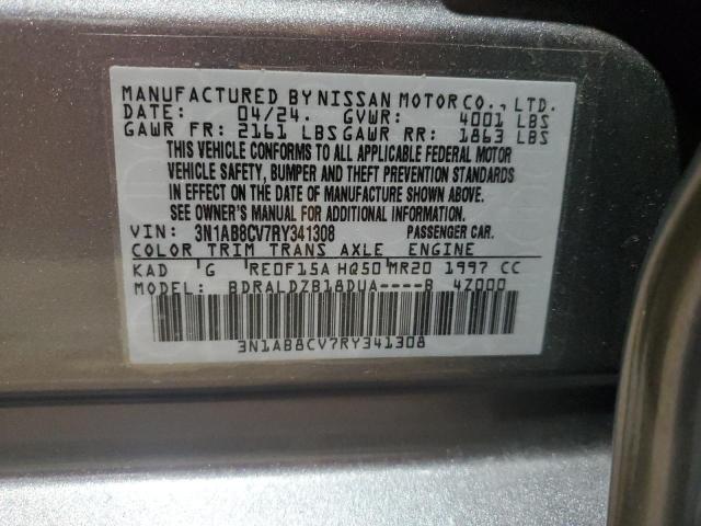 2024 NISSAN SENTRA SV - 3N1AB8CV7RY341308