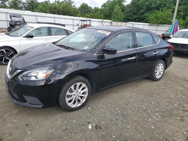 NISSAN SENTRA S 2019 black  gas 3N1AB7AP4KY394682 photo #1