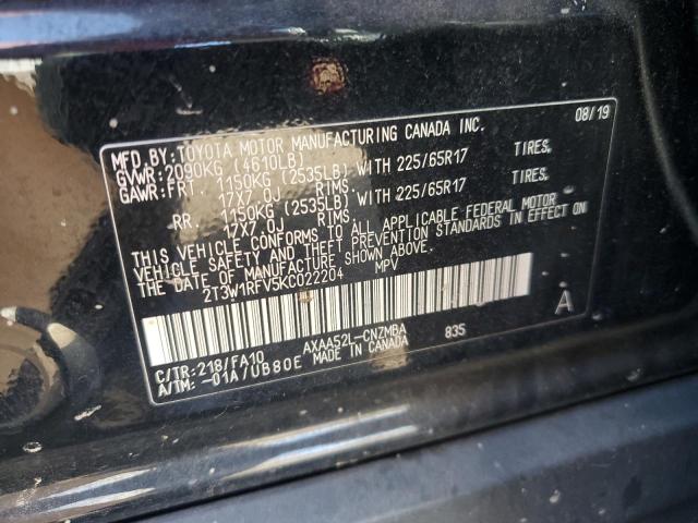 2019 TOYOTA RAV4 XLE - 2T3W1RFV5KC022204