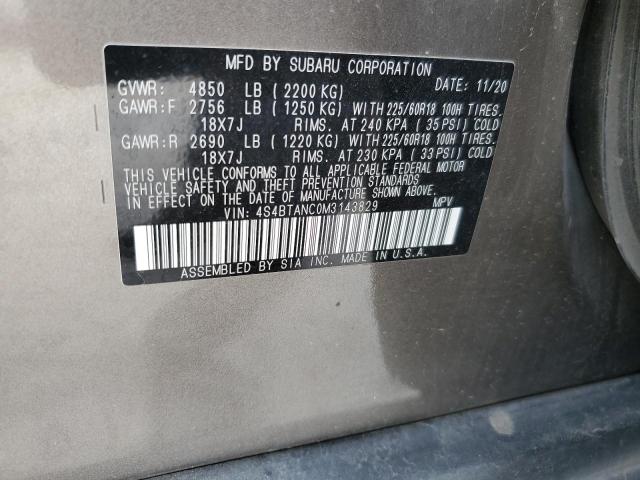 2021 SUBARU OUTBACK LI 4S4BTANC0M3143829