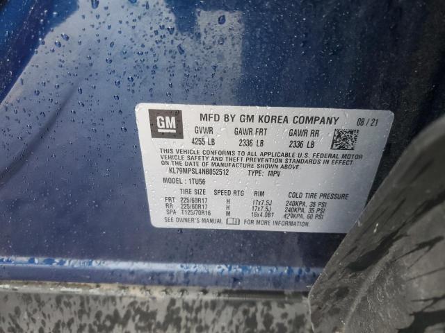 2022 CHEVROLET TRAILBLAZE - KL79MPSL4NB052512