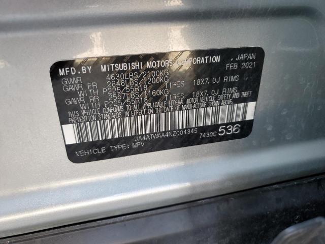 2022 MITSUBISHI ECLIPSE CR JA4ATWAA4NZ004345