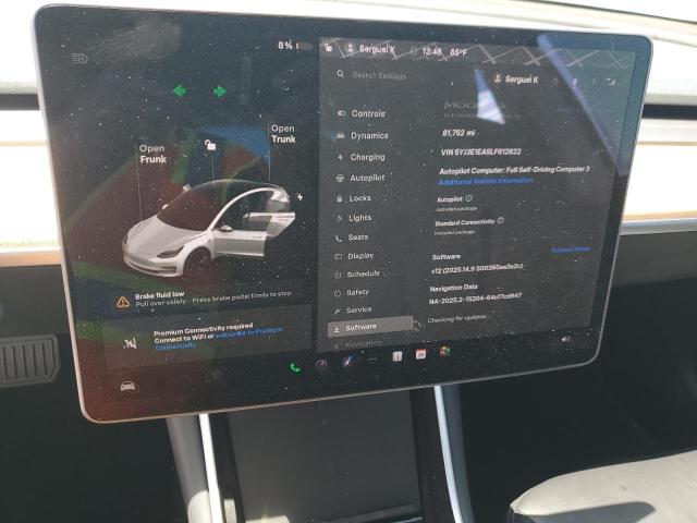 2020 TESLA MODEL 3 5YJ3E1EA5LF612822