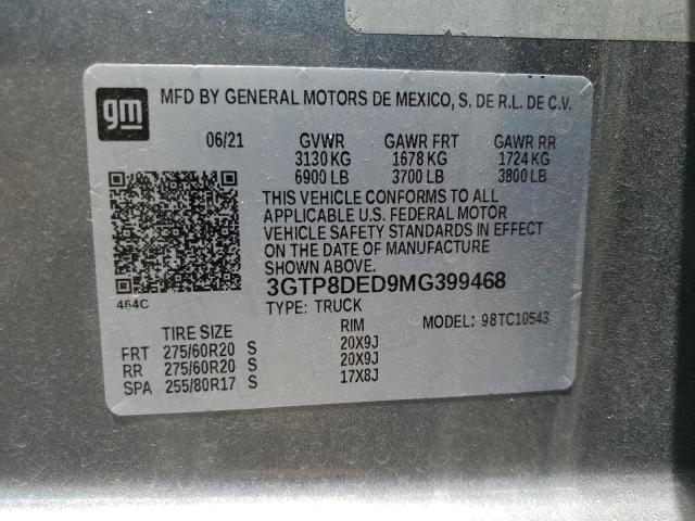 2021 GMC SIERRA C15 3GTP8DED9MG399468