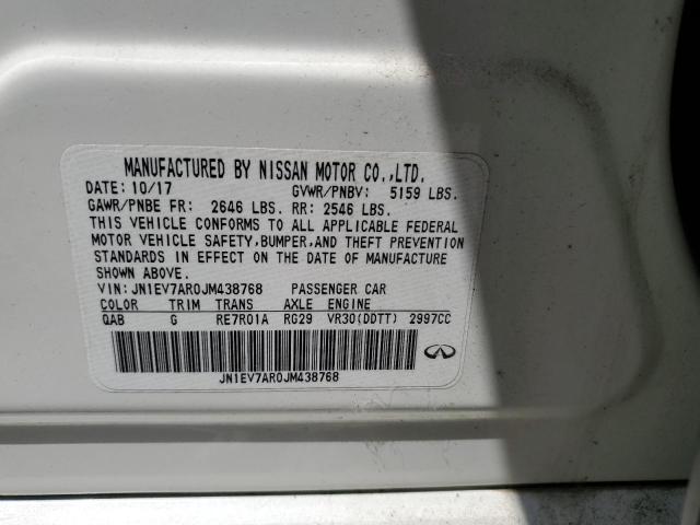 2018 INFINITI Q50 LUXE JN1EV7AR0JM438768