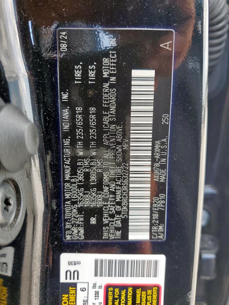2024 TOYOTA HIGHLANDER - 5TDKBRCH3RS632722