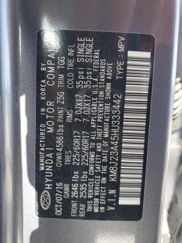 2017 HYUNDAI TUCSON SE - KM8J23A45HU333442