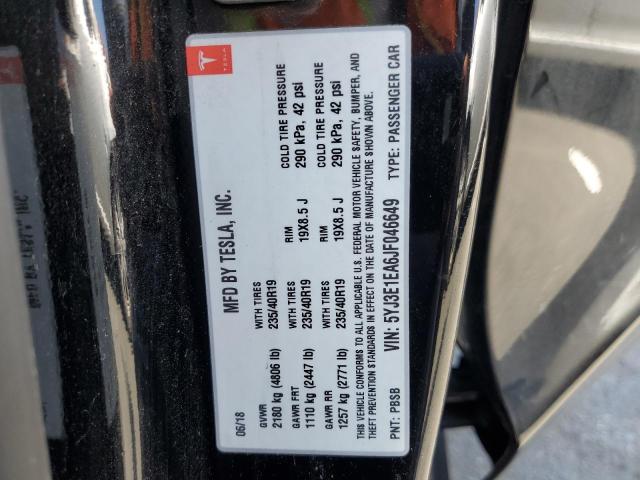 2018 TESLA MODEL 3 - 5YJ3E1EA6JF046649