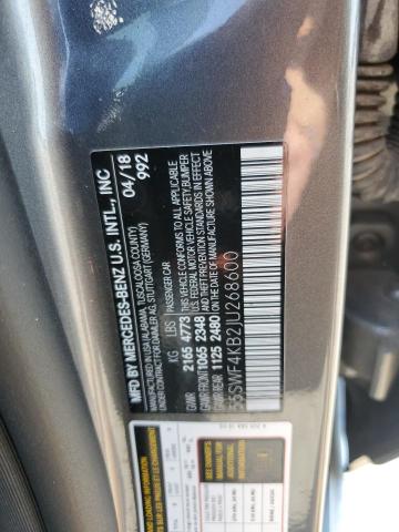 2018 MERCEDES-BENZ C 300 4MAT 55SWF4KB2JU268600