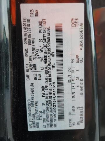 2015 FORD ESCAPE SE 1FMCU0G75FUA11819