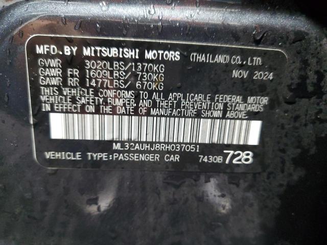2024 MITSUBISHI MIRAGE ES ML32AUHJ8RH037051