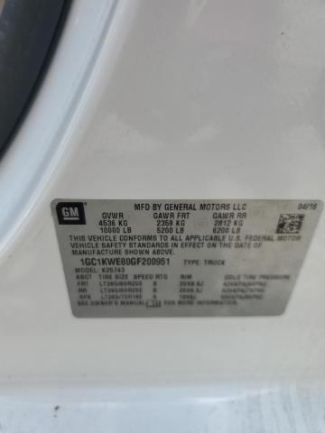 2016 CHEVROLET SILVERADO - 1GC1KWE80GF200951