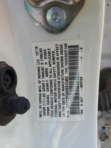 2017 HONDA CIVIC LX 19XFC2F5XHE012403
