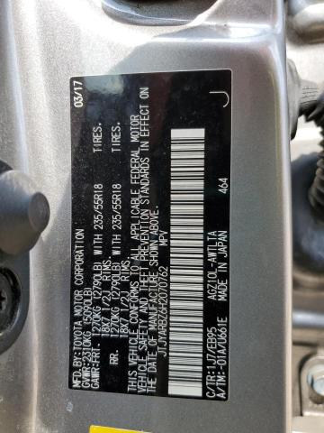 2017 LEXUS NX 200T BA - JTJYARBZ6H2070762