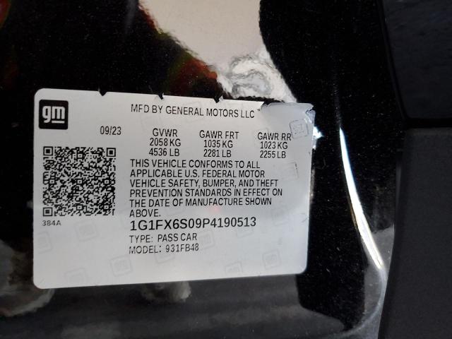 2023 CHEVROLET BOLT EV 2L 1G1FX6S09P4190513