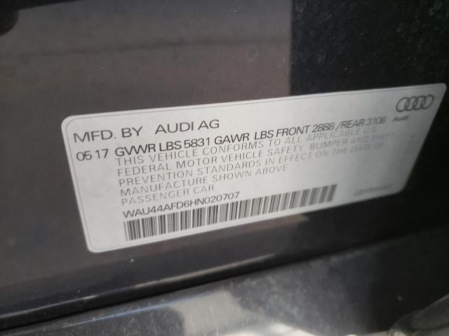 2017 AUDI A8 L QUATT WAU44AFD6HN020707
