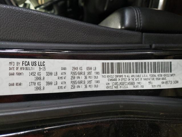 2015 DODGE DURANGO SX 1C4RDJAG6FC145869