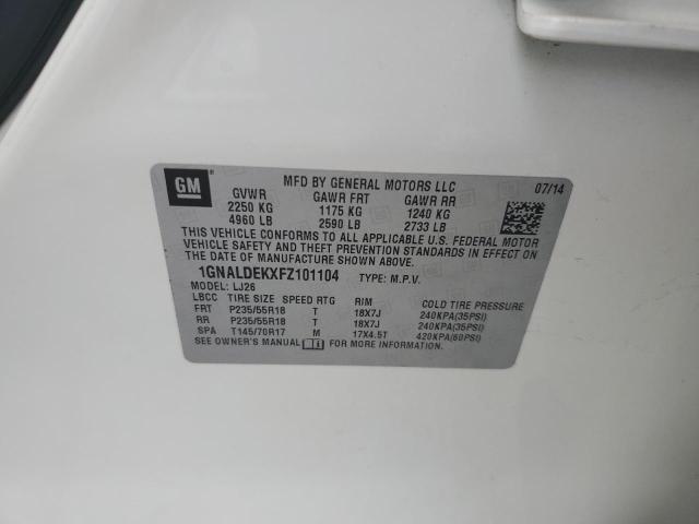2015 CHEVROLET EQUINOX LT - 1GNALDEKXFZ101104