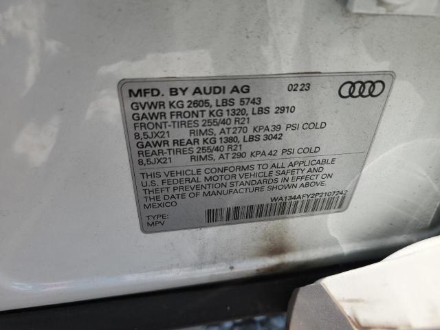 2023 AUDI SQ5 SPORTB WA134AFY2P2107242