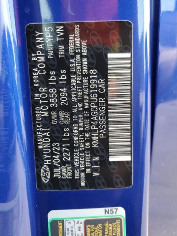 2023 HYUNDAI ELANTRA LIMITED KMHLP4AG0PU619918