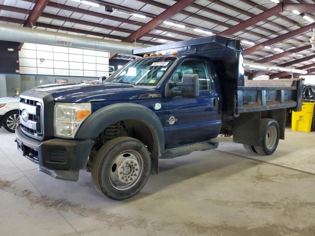 FORD F550 SUPER 2011 blue chassis diesel 1FDUF5HT4BEC32744 photo #1
