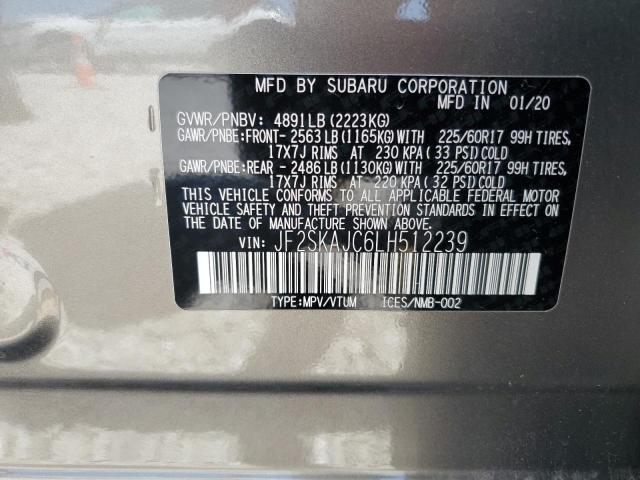 2020 SUBARU FORESTER P JF2SKAJC6LH512239