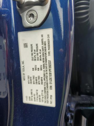 2023 TESLA MODEL 3 5YJ3E1EB1PF392237