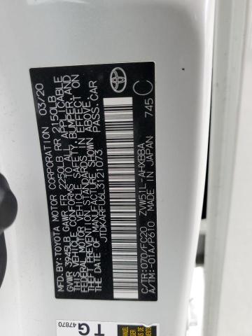 2020 TOYOTA PRIUS L JTDKARFU6L3121073