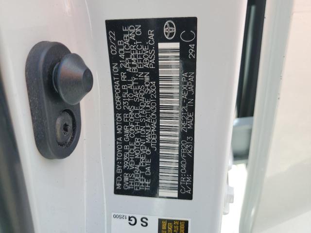 2022 TOYOTA COROLLA LE JTDEPMAE0N3012304
