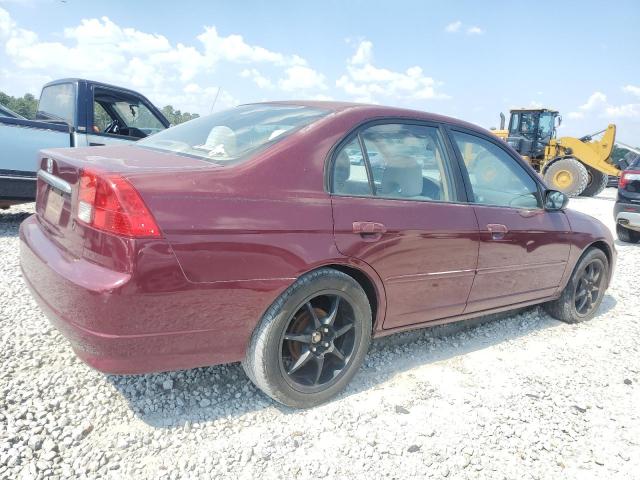 HONDA CIVIC EX 2003 maroon sedan 4d gas 1HGES26873L013762 photo #4