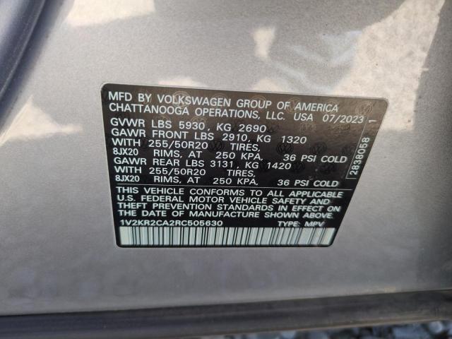 2024 VOLKSWAGEN ATLAS SE 1V2KR2CA2RC505630