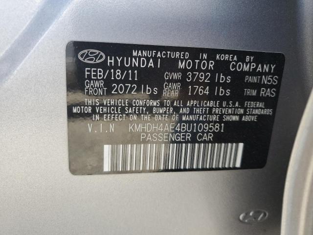 2011 HYUNDAI ELANTRA GL - KMHDH4AE4BU109581
