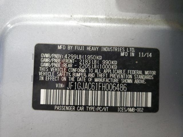 2015 SUBARU IMPREZA PR JF1GJAC61FH006486