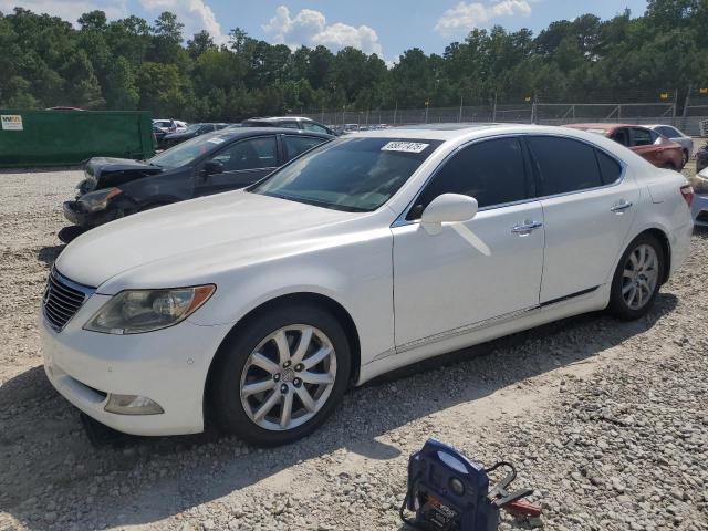 LEXUS LS 460 2008 white sedan 4d gas JTHBL46F785065055 photo #1