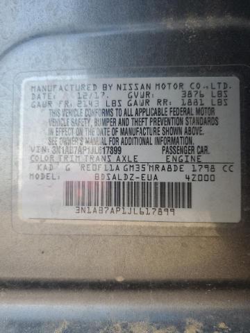 2018 NISSAN SENTRA S 3N1AB7AP1JL617899