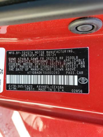 2025 TOYOTA CAMRY XSE 4T1DBADK1SU003283