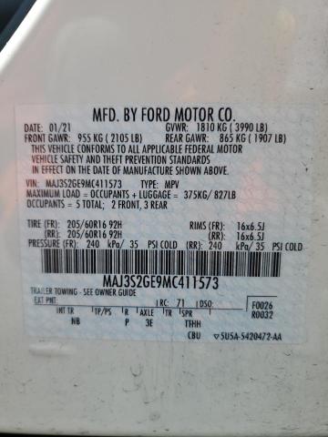 2021 FORD ECOSPORT S MAJ3S2GE9MC411573