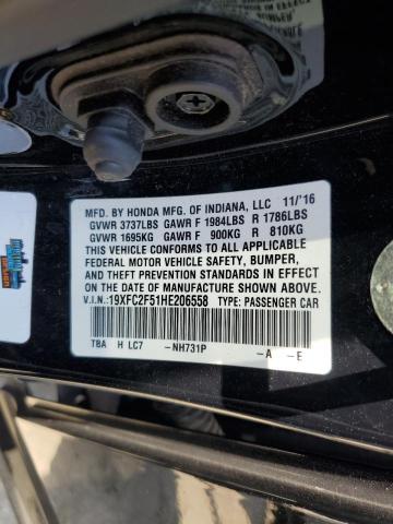 2017 HONDA CIVIC LX 19XFC2F51HE206558
