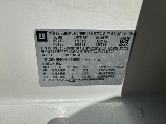 2014 CHEVROLET SILVERADO - 3GCUKREH6EG242535