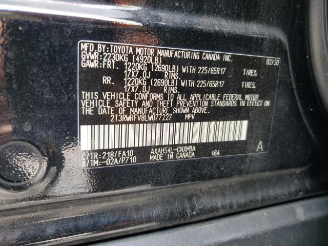 2020 TOYOTA RAV4 XLE - 2T3RWRFV8LW077227