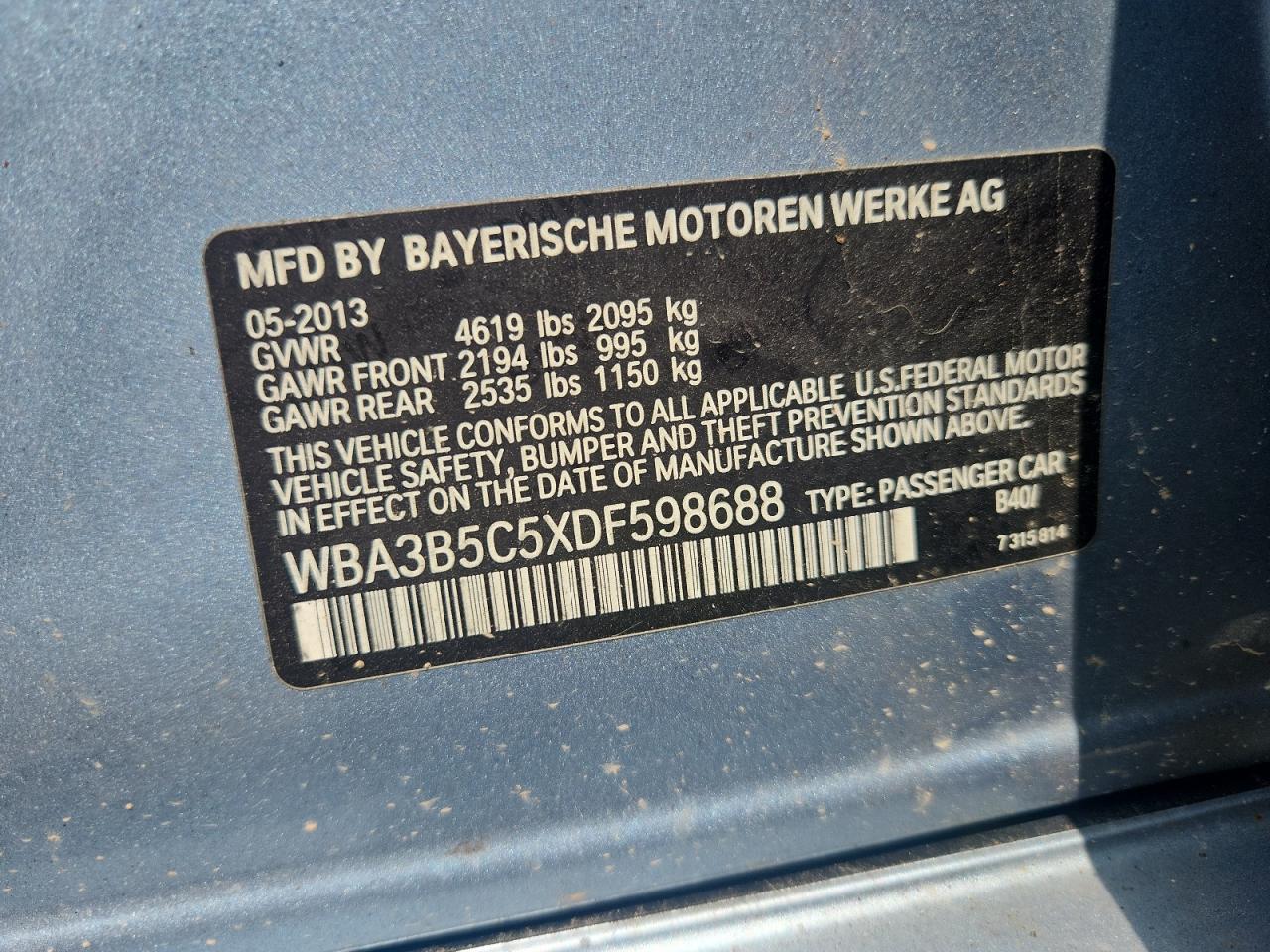 BMW 3 SERIES XI SULEV