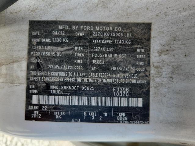 2012 FORD TRANSIT CO - NM0LS6BN0CT105625